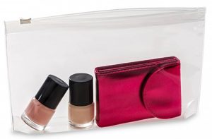 Bolsa plástico zipper cremallera para cosmética