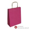Bolsas papel kraft asa rizada tiendas ropa - Imagen 2
